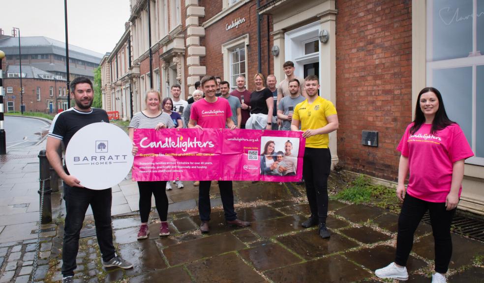 13 members of staff from Barratt Developments Yorkshire West’s Commercial department headed to Candlelighters' offices to help the team redecorate the rooms