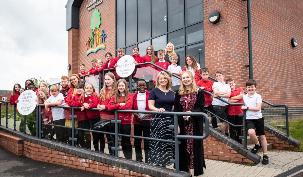 Pictured: Penistone St John’s Primary School Were Tasked With Producing Site Names For The 5 Star Homebuilder