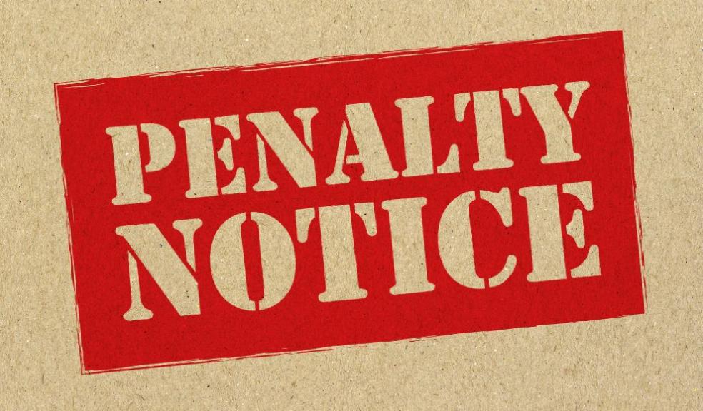 Penalty notice