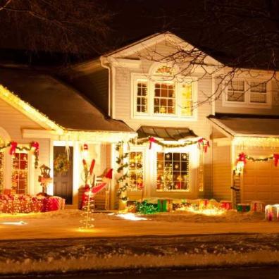 Over-the-top Christmas lights