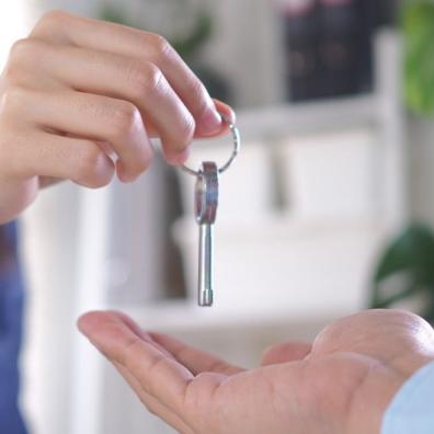 Handing House Keys to Homeowner