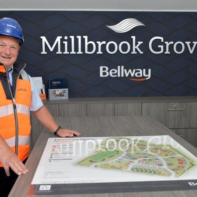 •	Millbrook Grove site manager Scott Thomas who returned to Bellway after five months away