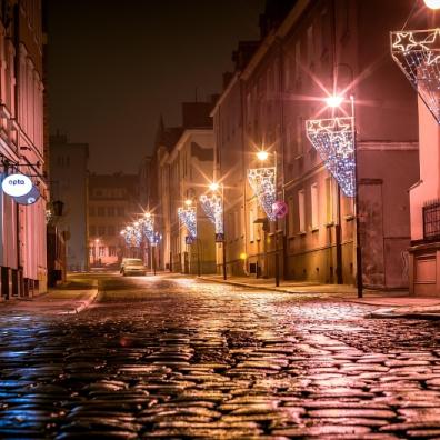 Streets at night