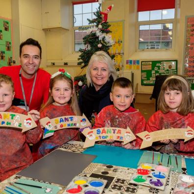 Ysgol Gymraeg Gwenllian Santa Signs 